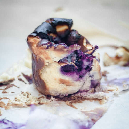Blueberry Burnt Basque Cheesecake Recipe