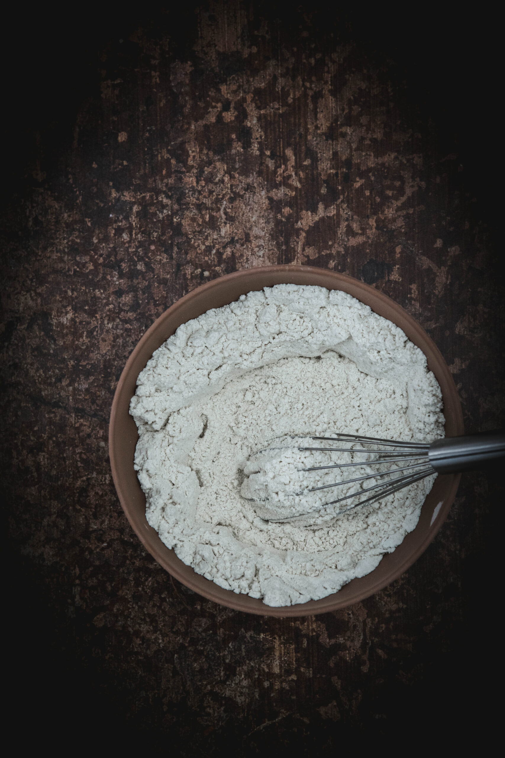 dry ingredients mixed in a bowl