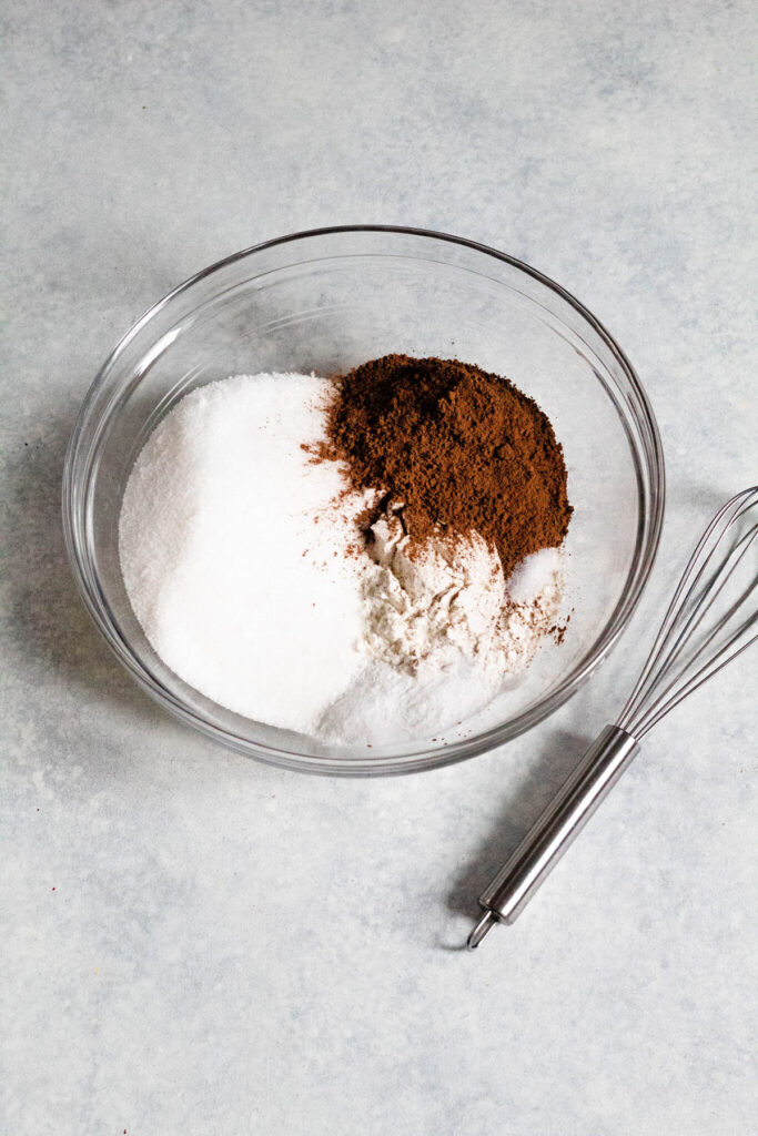 Dry ingredients in a bowl