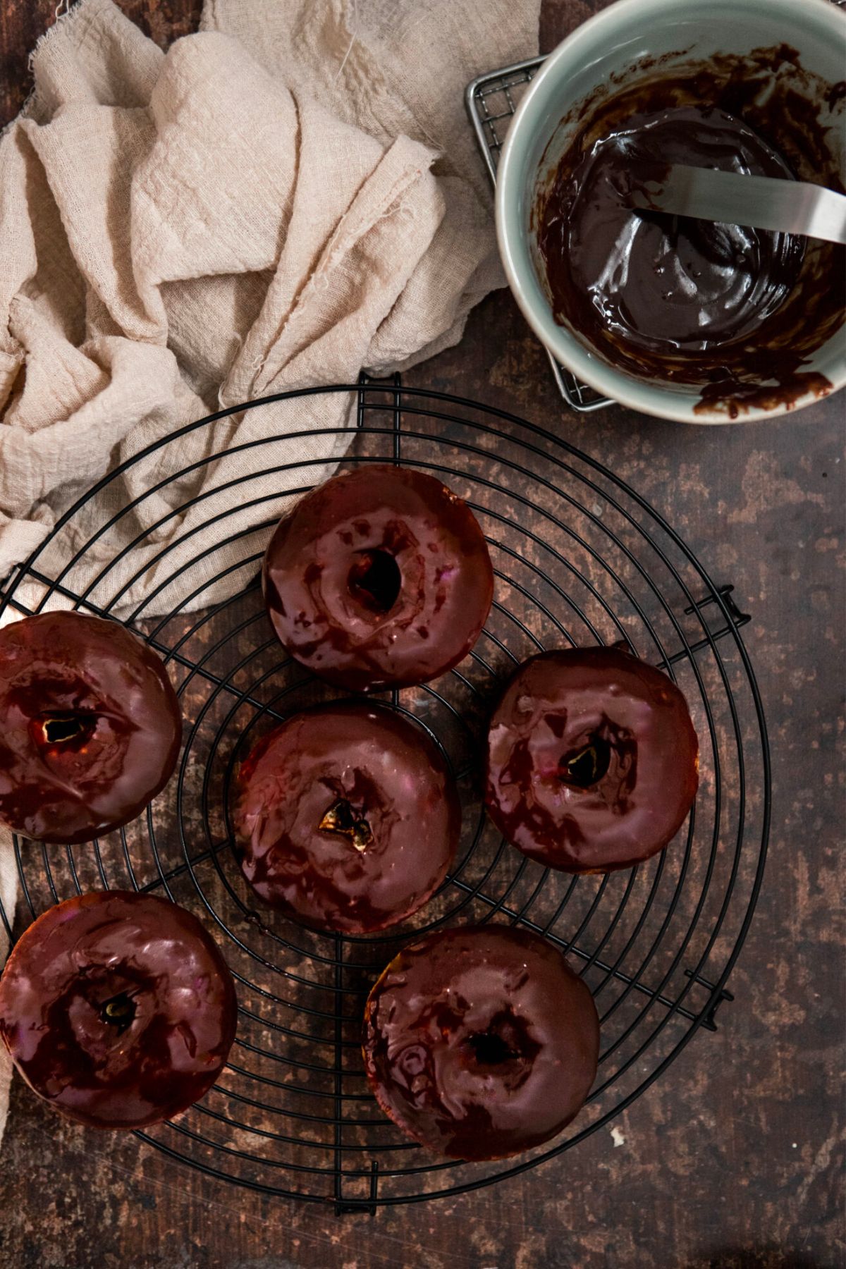 Gluten Free Chocolate Glazed Donuts