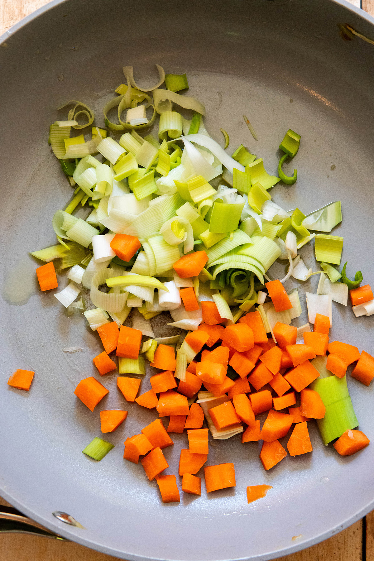 leeks and carrots