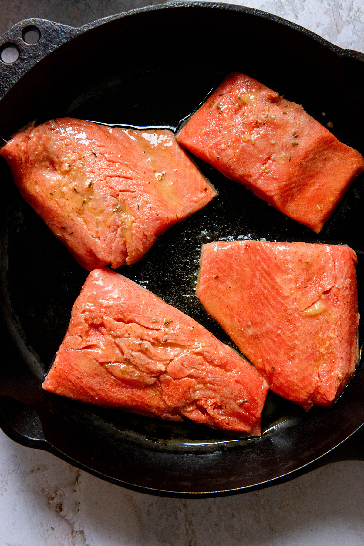 Zaatar Salmon: Mediterranean Baked Za'atar crusted Salmon