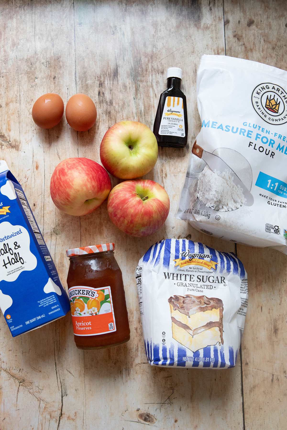 ingredients for Custard Apple Tart: A French Normande Tarte Recipe