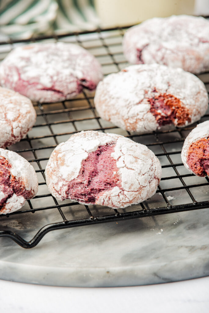 Ube Crinkle Cookies (Purple Yam Cookies)