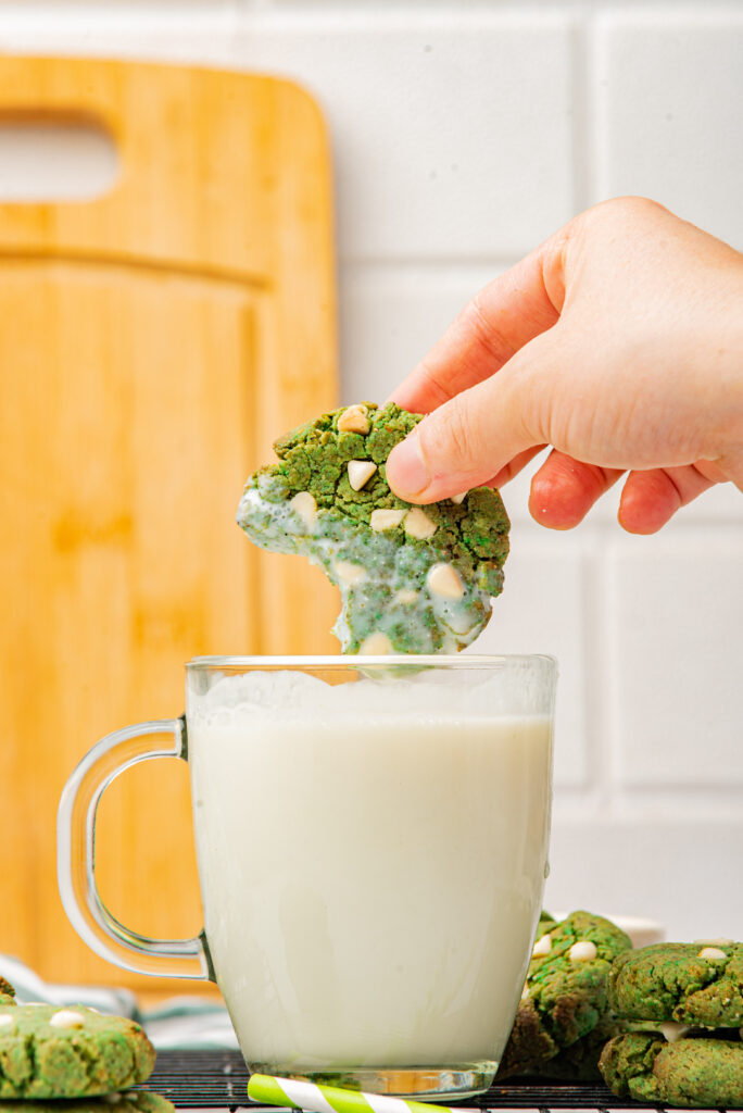 Matcha White Chocolate Chip Cookies With Brown Butter (Gluten-Free)